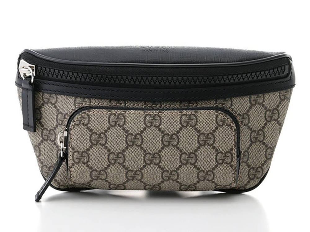 Gucci GG Supreme Belt Bag Canvas Brown